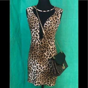 Animal print safari‎ sheet & leopard slip on dress